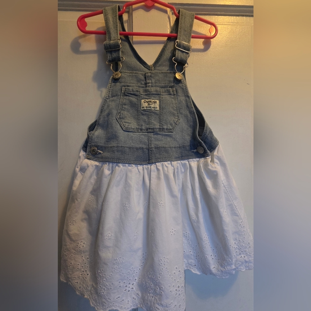 OshKosh B'gosh Blue Girl's Overall Dress